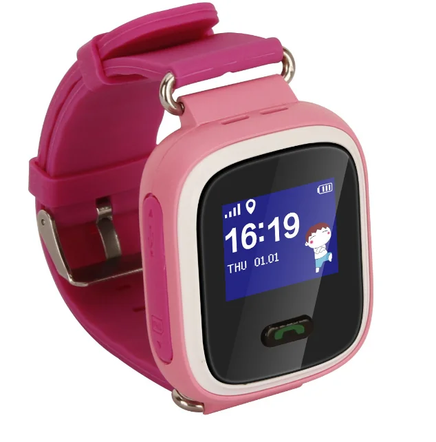 1 дюйм Экран дети smart watch часы gps-трекер анти-потерянный часы телефон Q60 SOS вызова для Android/IOS удаленного мониторинга безопасный и безопасный