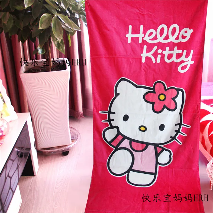 Kawaii hello kitty абсорбирующее банное полотенце для путешествий, спа, пляжное полотенце s для детей, взрослых, детей, ванной, рождественский подарок
