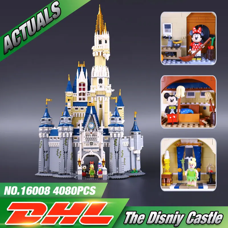font b LEPIN b font 16008 Creator Cinderella Princess Castle City Model Building Minifigures Block