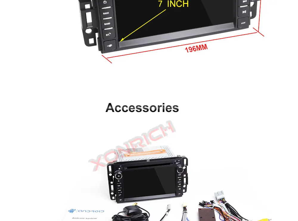 Flash Deal 7 inch Head Unit Android 8.1 Car Radio Stereo Audio GPS Navigation For Chevrolet Traverse Tahoe Suburban GMC Multimedia player 28