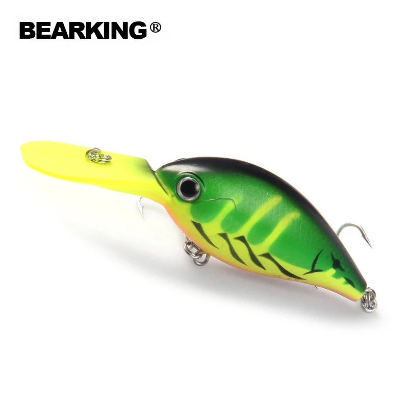 

Only for promotion, no benifit fishing lure Bear king crank 65mm&16g dive 2.5-3.2m,5pcs different colors each set, 5pcs/lot
