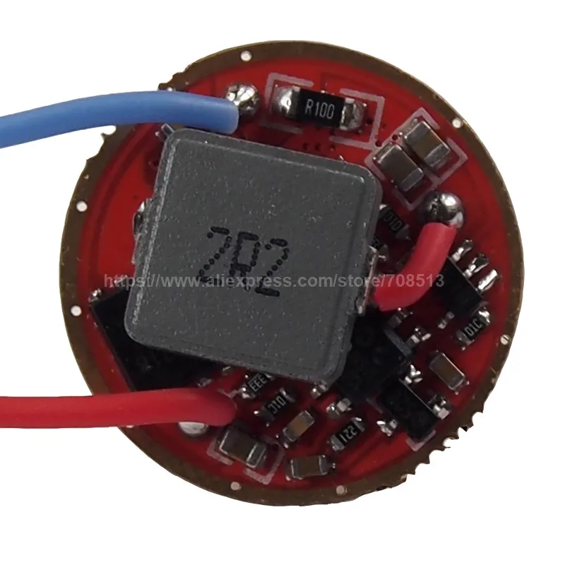 H2-C 22 мм 1.5A 1 или 2-cell 1-Mode или 5-Mode Boost Driver печатная плата для Cree XHP35/XHP50 12V(1 шт