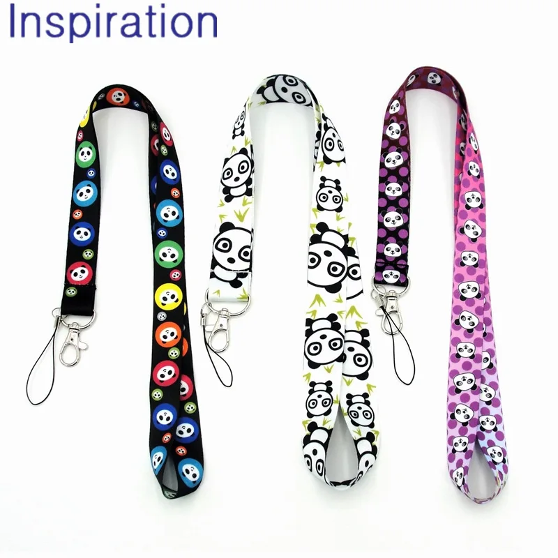 

New Arrival Cute Panda Lanyard Necklace Mobil Phone Neck Strap Keys Camera ID Card Lanyard Necklace For Boys Girls