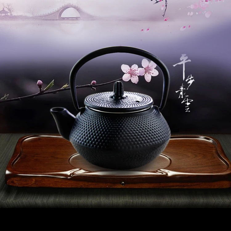 Very Classic Janpan style cast iron teapot with FDA porcelain enamel