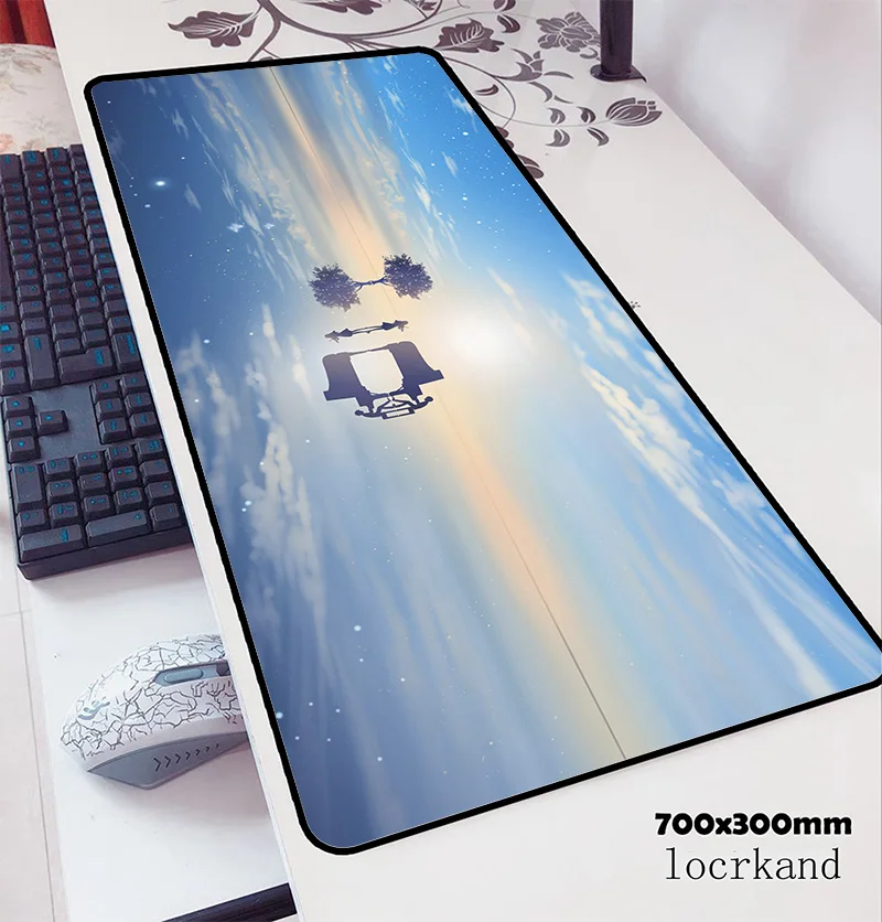 Аниме Коврик для мыши 70x30 см игровой коврик 3d офисный notbook Настольный милый padmouse