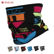 Унисекс зимняя уличная спортивная маска для лица Мужская двухслойная полярная флисовая ветрозащитная трикотажная лыжи велосипед Петля Шарф мужской теплый для шеи