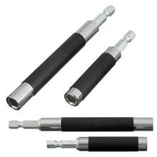2pcs Extension Hex Screw Socket Drill Bit Holder Adapter Magnetic Impact Driver Drill Bit For Home Tools