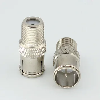 

10pcs/lot Inch filament quick plug / adapter / HD network TV connector / satellite connector cable TV F head