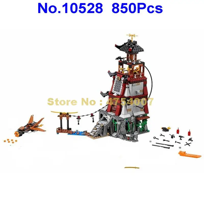 

10528 815pcs ninja lighthouse siege bela 8 figures building block 70594 Toy