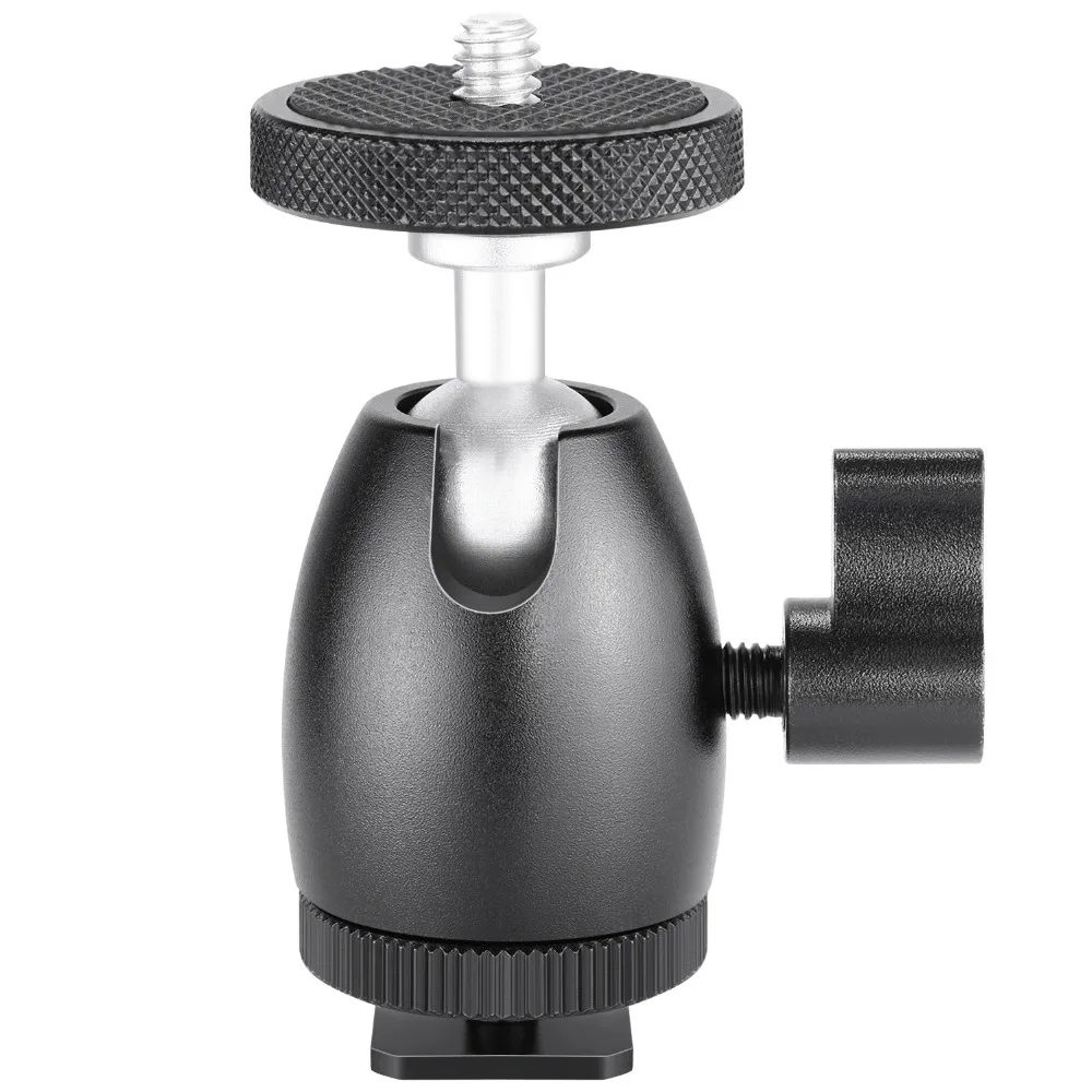 Neewer 1/4 Hot Shoe Adapter Mini Hot Shoe Ball Head Holder With Lock