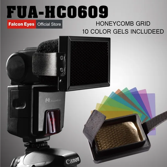 

Falcon Eyes Honeycomb Grid Filter for C N Pe YONGNUO Speedlite Flash Photo Studio Accessories CD50
