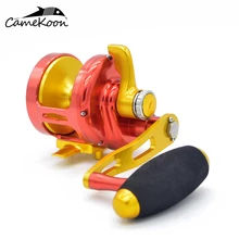 CAMEKOON TW600 глубоководная троллинговая катушка 25 кг Макс тяга мощный рычаг соленой воды катушка для рыбалки Рыболовная катушка