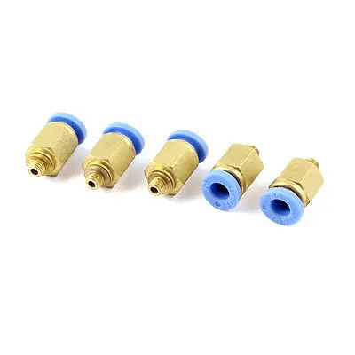 

5Pcs Straight Connector 5mm Thread Quick Release Push In Fitting for 6mm OD Tube