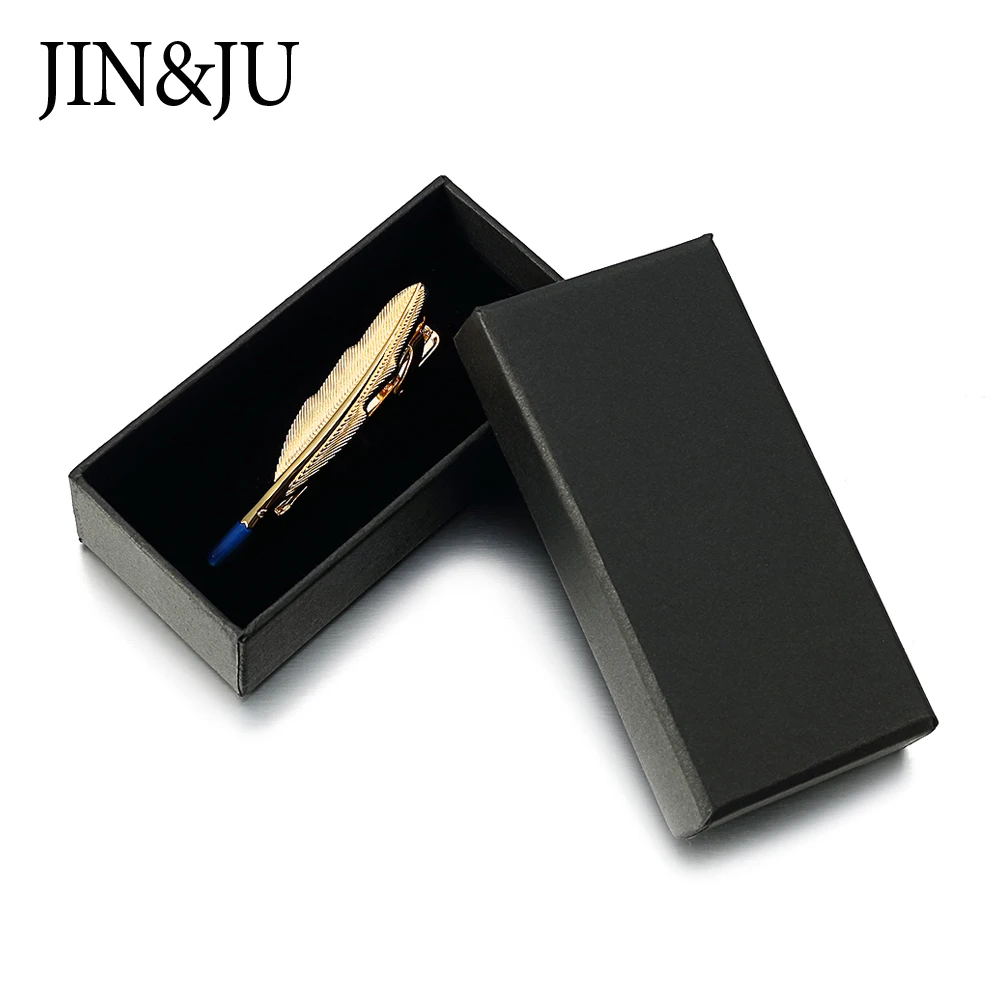 

JIN&JU Black Paper Tie Clips Boxes 10 PCS/Lots High Quality Black matte paper Jewelry Boxes Cuff links Carrying Case wholes