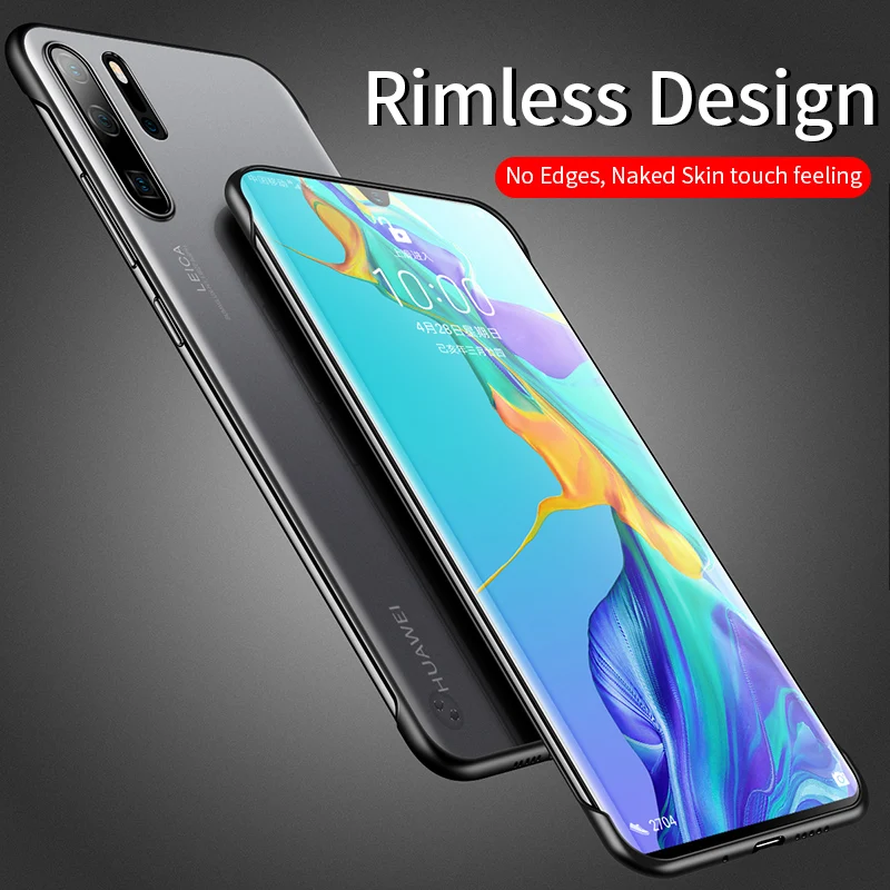 IHaitun роскошный безборный чехол для телефона huawei P30 Pro P20 Чехлы тонкий прозрачный задняя крышка для huawei P20 mate 20 P 30 Pro P 20 ремешки кольца