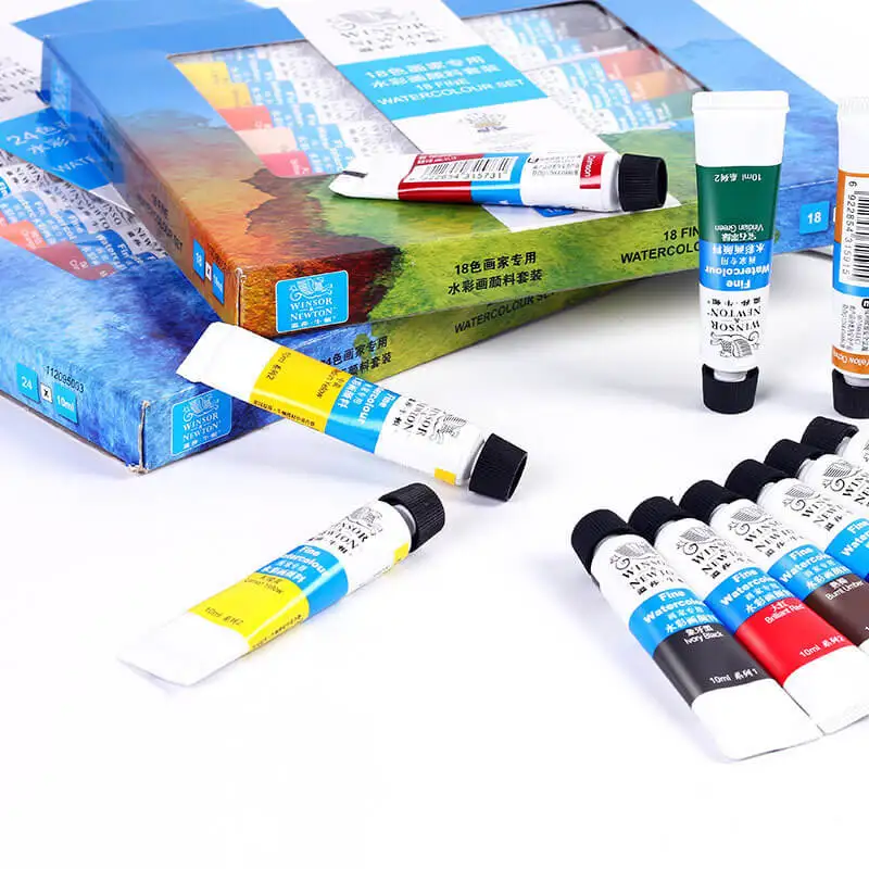 Winsor Newton 12/18/24 Цвета художник конкретных воды Цвет краски набор пигментов Acuarelas воды Цвет картина гуашь товары для рукоделия