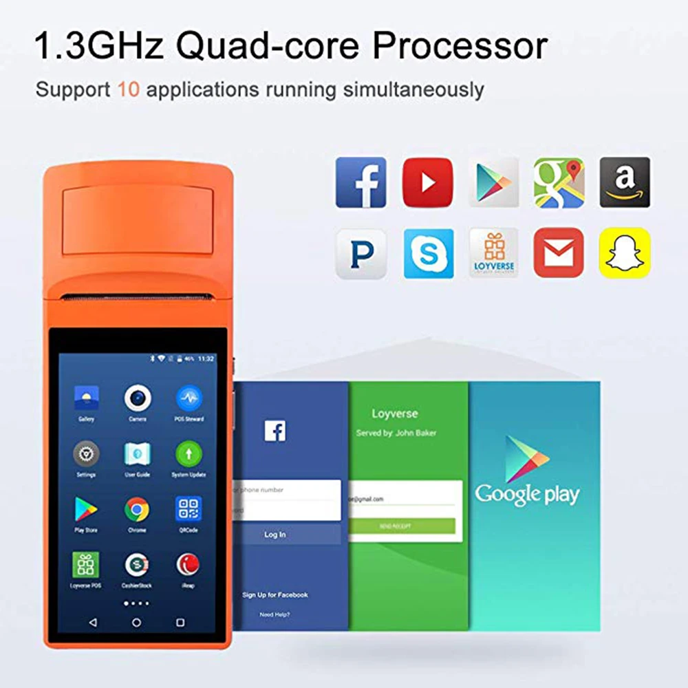 Sunmi V1 ماسحة طابعة الروبوت NFC محطة pos المحمولة طابعة حرارية واي فاي بلوتوث 3G PDA الطباعة لتجارة التجزئة الغذاء متجر Sunmi V1 ماسحة طابعة الروبوت NFC محطة pos المحمولة طابعة حرارية واي فاي بلوتوث 3G PDA الطباعة لتجارة التجزئة الغذاء متجر