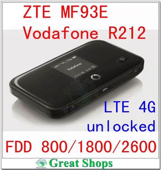 

unlock zte mf93E Vodafone R212 lte 4g router 100Mbps 4g mifi router 4g wifi dongle  lte fdd 800 packet router pk mf90 mf93 mf910
