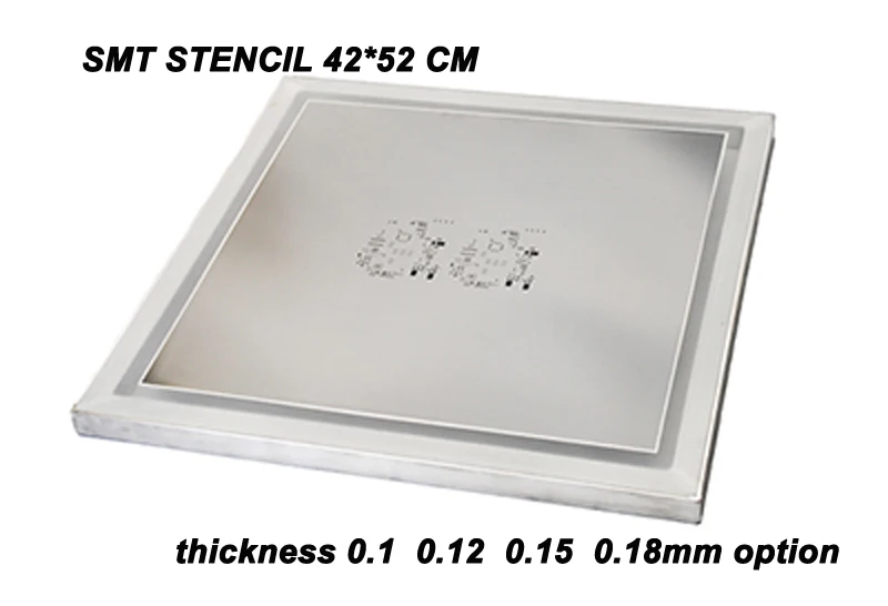 

Free Shipping DHL SMT Stencil 42*52CM Customized SMT Stencil Laser steel stencil with frame Laser for PCB smt soldering