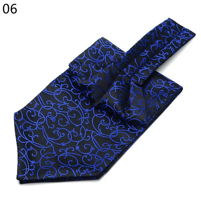 Men's  cravat suit silk scarf business collar wide tie retro pattern shirt scarf wedding party accessories