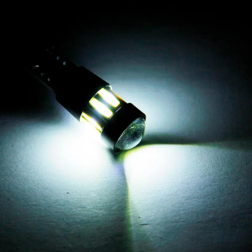Франшиза супер яркий 2 шт T10 7020 10 SMD белый светодиод W5W автомобильная лампа LED стоп