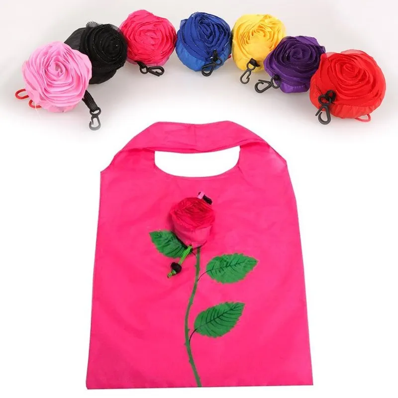 Nylon Reusable Shopping Bags Foldable Eco Bag Tropical Fish Tote Bag Large Capacity Rose Storage Handbags Recycle Pouch Nylon Reusable Shopping Bags Foldable Eco Bag Tropical Fish Tote Bag Large Capacity Rose Storage Handbags Recycle Pouch