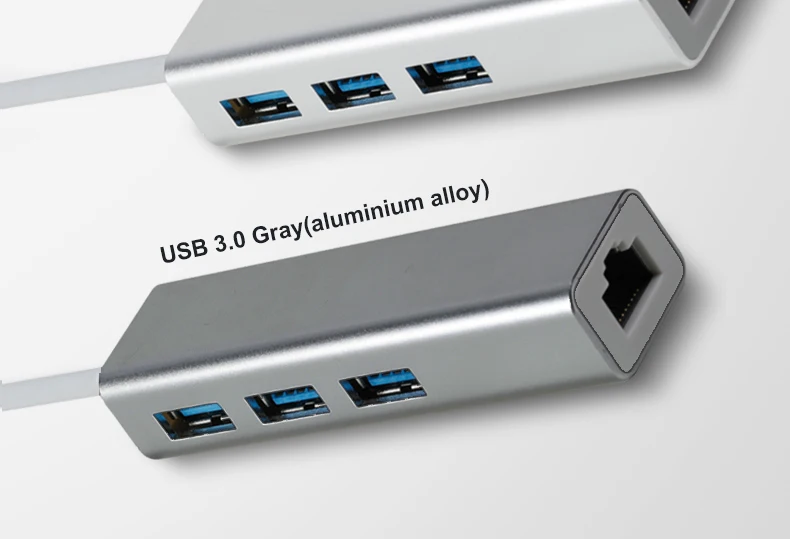 OFCCOM USB Ethernet адаптер с 3 Порты USB 3,0 концентратор для RJ45 10/100 Мбит/с Соединительная плата локальной компьютерной сети сплиттер для портативных компьютеров Mac iOS