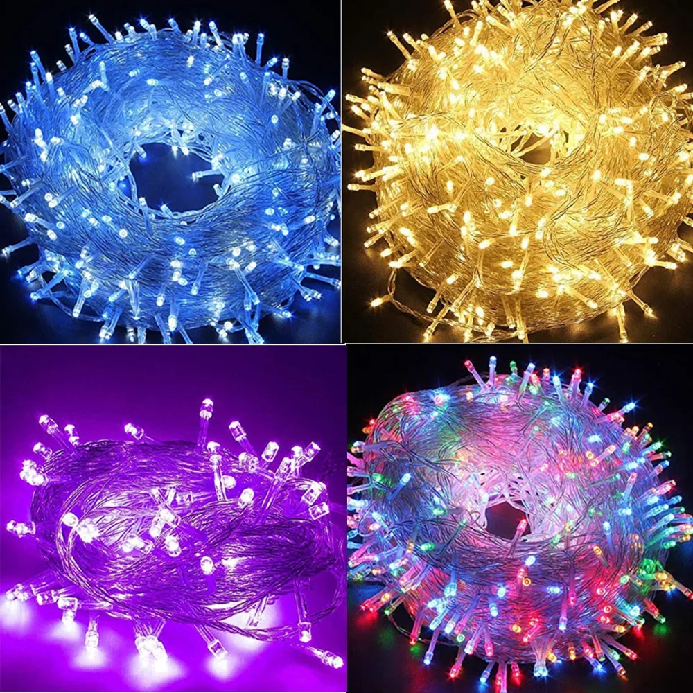 

LED String Lights 20m 200 LEDs with 8 color Changing modes Fairy Twinkle Decorative Light for Party Wedding Chirstmas Tree Patio