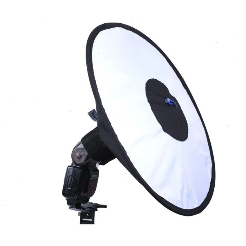 The new folding softbox macro ring flash diffusers eyes light 44CMin