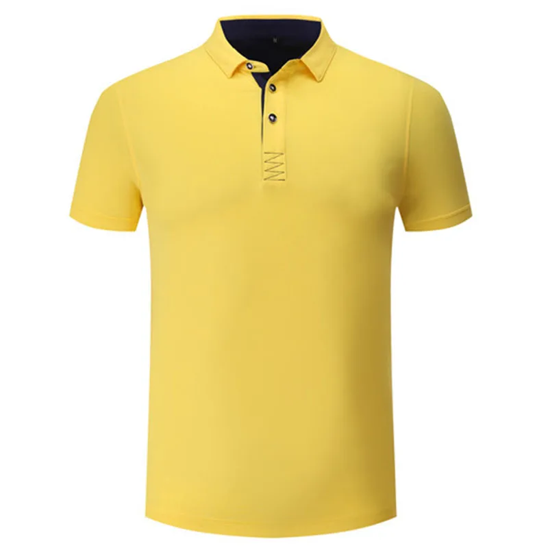 York yellow Cusntom DIY вышивка и печать рубашки поло реклама вечерние/рубашка-поло унисекс - Цвет: York yellow