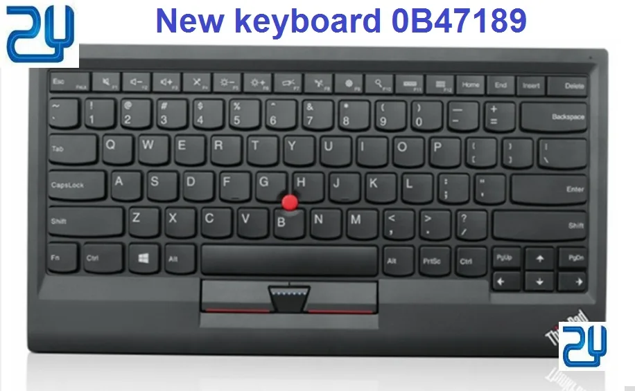 Original New 0B47189 for Lenovo ThinkPad Bluetooth Keyboard 0B47189 ku1255 kt-1255 Wireless Tablet PC USB Charger Trackpoint
