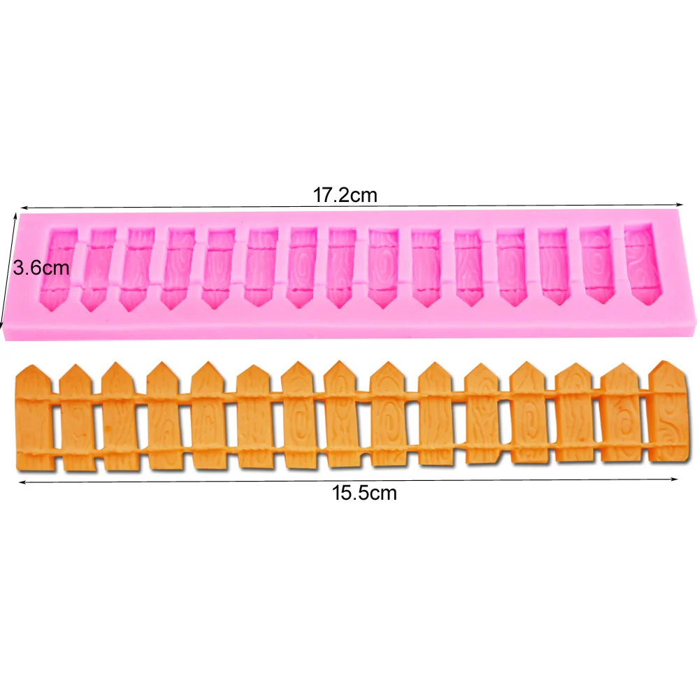 Byjunyeor M112 1 шт. 3D штакетник забор силиконовая форма для помадки торта украшения торта инструменты для конфет шоколадное печенье инструмент для выпечки