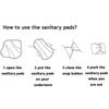 VEJYO 10PCS 10" Regular Flow Bamboo Charcoal Washable Reusable Menstrual Sanitary Cloth Pads Napkin Soft Period Pads for Women 6