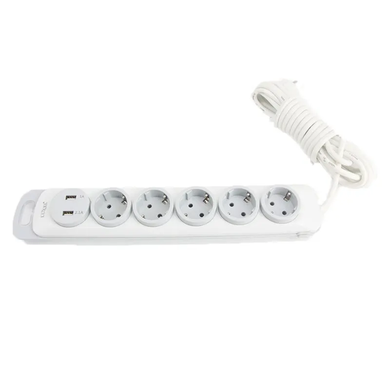 

EU pop 5 AC +2 charge USB Power Strip Electronic Socket Home EU Plug Extension socket smart socket pop sockets