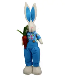 47 см кролик кукла стоя два стиля Банни фигурка цветами в руках Kawaii кролика плюшевые куклы Кролик Фигурка Холдинг морковь