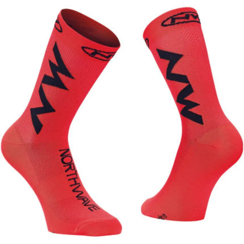 Новые мужские и женские велосипедные носки дышащие баскетбольные беговые футбольные носки разноцветные 24 цвета - Цвет: colour 2 gules