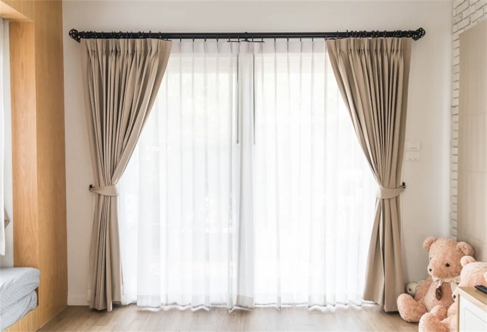 

Laeacco Boudier Bedroom Curtain Window Wooden Floor Bear Toy Interior Photo Backgrounds Photographic Backdrops For Photo Studio