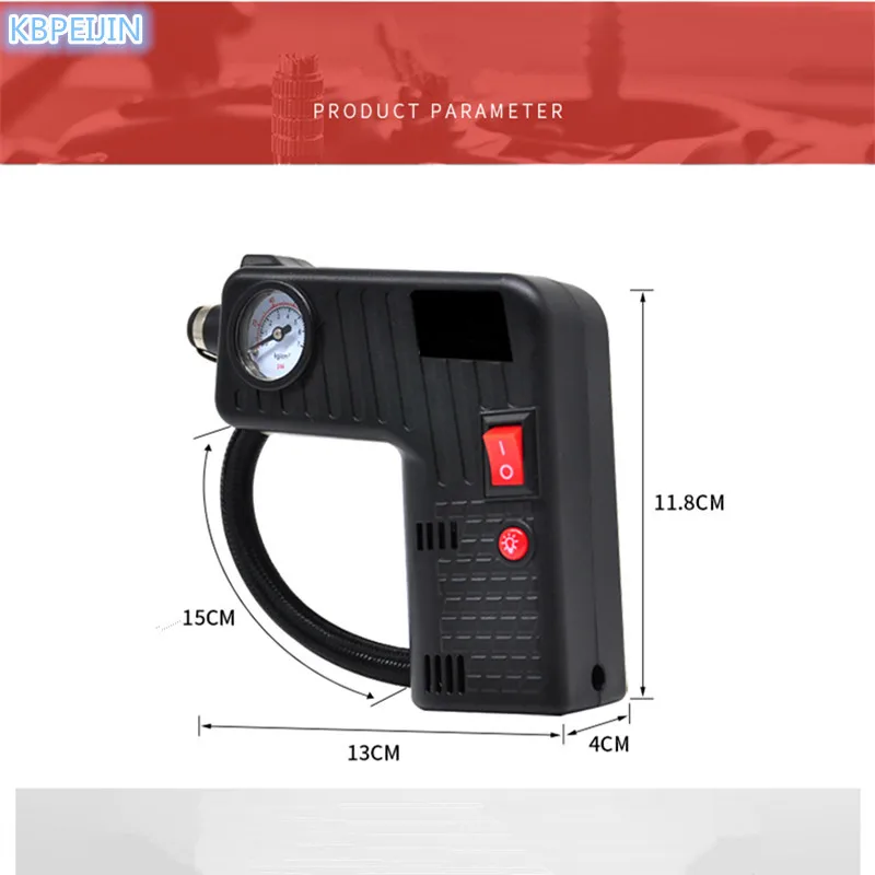 

Portable 12V Car Auto Electric Air Compressor Tire Inflator Pump Rescue lamp for lifan x60 620 520 320 x50 solano Accessories