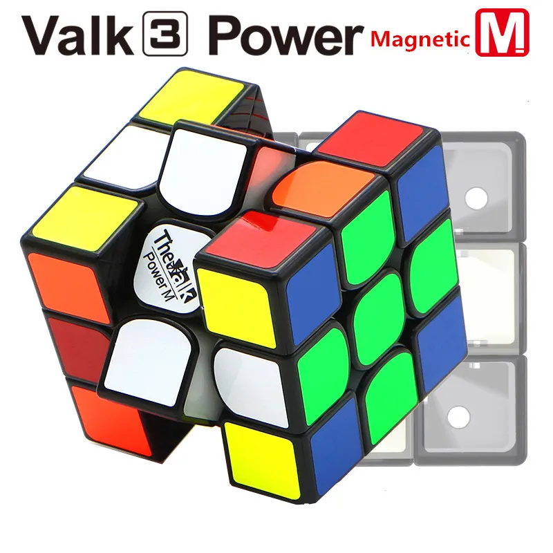 

QIYI Mofangge The Valk 3 Power M magic Cube PVC Sticker Magnetic Puzzle Cube Professional Competition Speed Cube