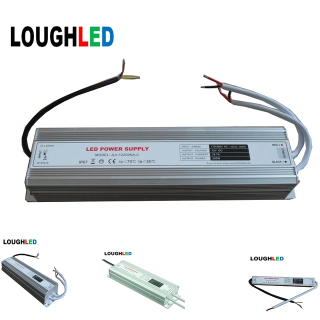 led driver dc12v 1 5a 20a 18w 250w led power supply ip67 led