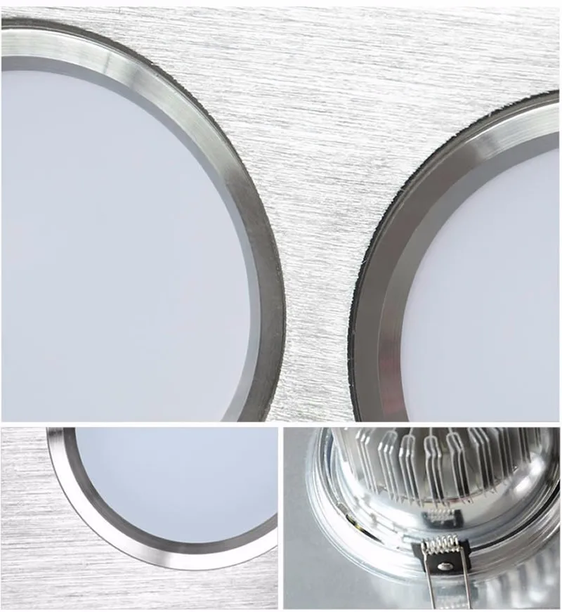 Серебряный корпус SMD Led затемнения светильники один или double face 10 Вт/2x10 Вт теплый белый холодный белый AC 90-260 В CE& ROHS SAA