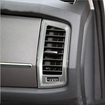 

For Skoda Kodiaq 2017 2PCS ABS Chrome Car Sides Front Air-Conditioning Outlet Cover Trim Car Styling Accessories