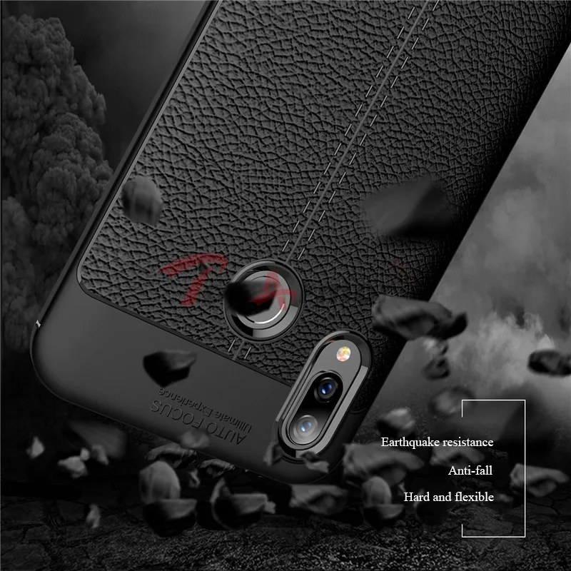 Роскошный мягкий ударопрочный чехол из ТПУ для Huawei Honor Play Litchi с узором 6 3 дюйма