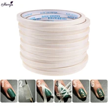 Monja 1 шт. 3/4/5 мм нейл-арта в полоску клейкой ленты рулона руководство по украшению Дизайн Советы DIY Белая полосатая наклейка маникюрных инструментов