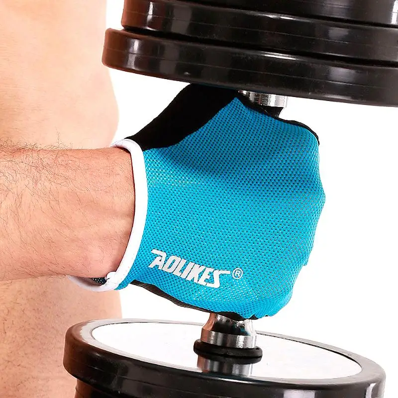 1 Pair Women/Men Breathable Non-slip Gym Gloves Fitness Exercise Weight Lifting Half Finger Gloves Body Building Training Glove 1 Pair Women/Men Breathable Non-slip Gym Gloves Fitness Exercise Weight Lifting Half Finger Gloves Body Building Training Glove