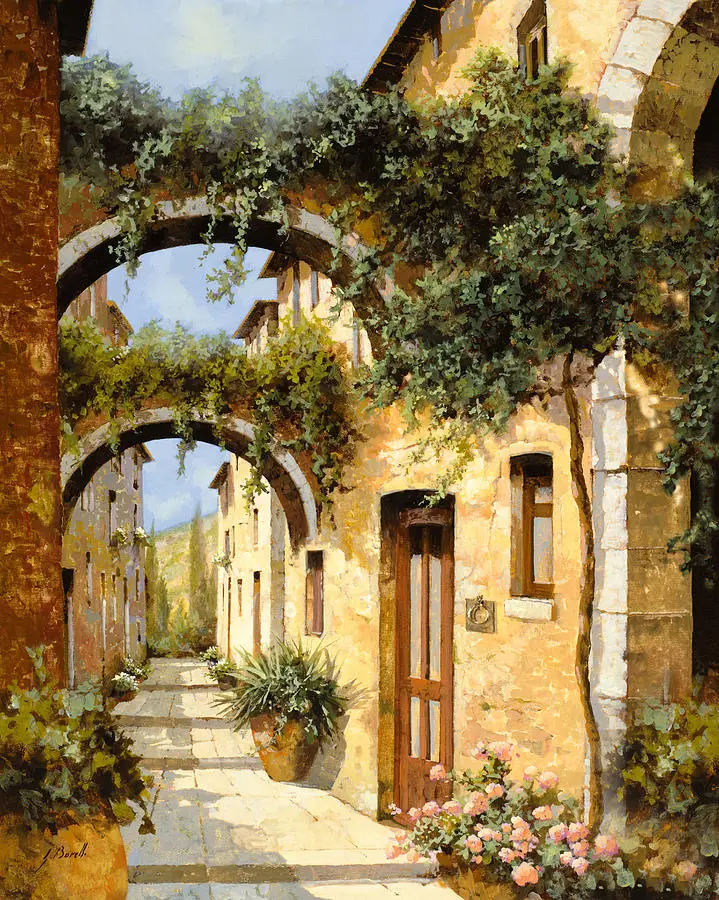 

cityscape paintings under the Arches oil on canvas wall art for home decor High quality hand painted