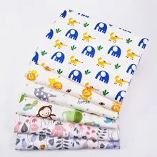 6 шт./компл. 50x40 см, для детей, мультики, хлопчатобумажная ткань для квилтинга с длинными рукавами одежда для малышей детское постельное белье, лоскутное ткани Главная ткань для шитья