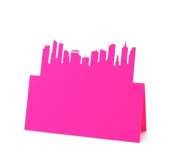 

Denver Colorado City Skyline Wedding Placecards tent place cards bridal baby shower Seating table number name Escort Cardpc001