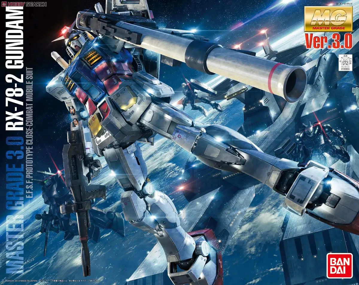 

Bandai Gundam 1/100 MG GUNDAM RX-78-2 VER. 3.0 Mobile Suit Assemble Model Kits Action Figures Children's toys