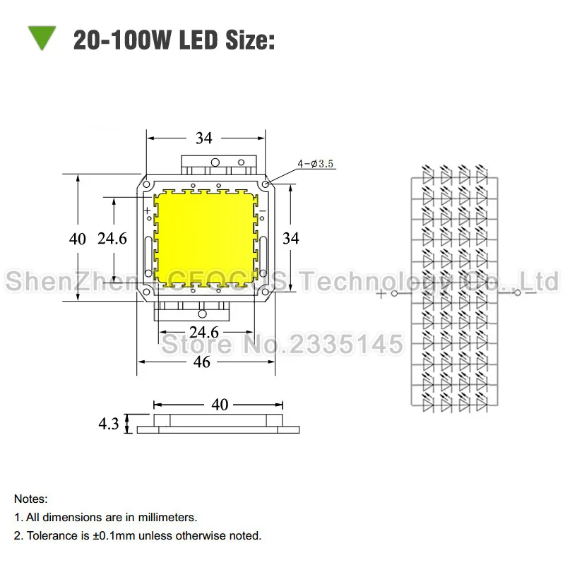 DC 12 В Мощный светодиодный COB чип 1 Вт 3 Вт 5 Вт 10 Вт 20 Вт 30 Вт 50 Вт 100 Вт SMD диодный светильник Холодный теплый белый для 1 3 5 10 50 100 Вт светодиодный